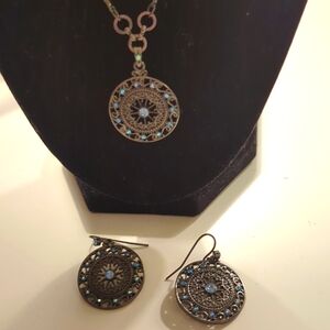 1928 necklace and earring set